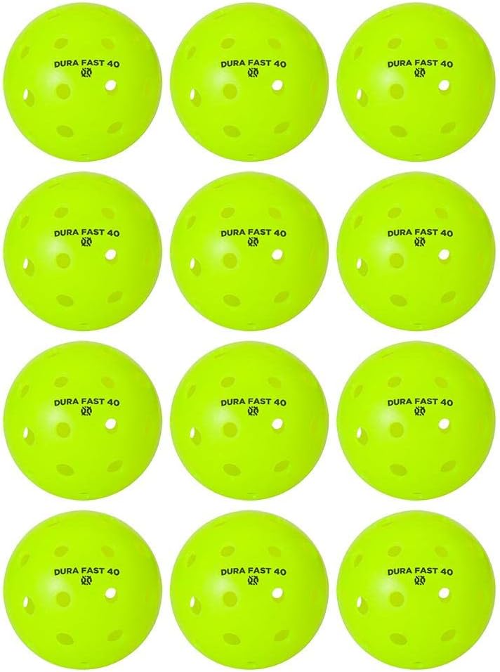 Pickleballs | Outdoor pickleball balls | Neon | Dozen/Pack of 12 | USAPA Approved and Sanctioned for Tournament Play, Professional Perfomance