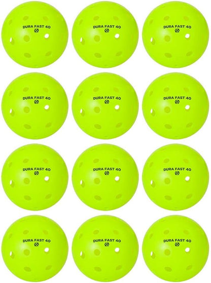Pickleballs | Outdoor pickleball balls | Neon | Dozen/Pack of 12 | USAPA Approved and Sanctioned for Tournament Play, Professional Perfomance