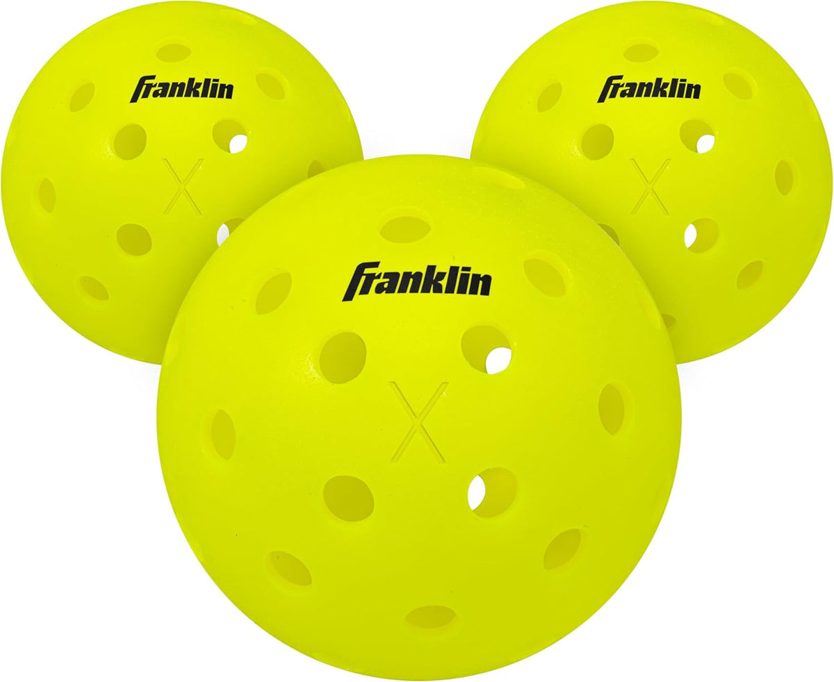 Franklin Sports X-40 Outdoor Pickleballs - Official Ball of USA Pickleball, APP Tour + US Open - Regulation Size