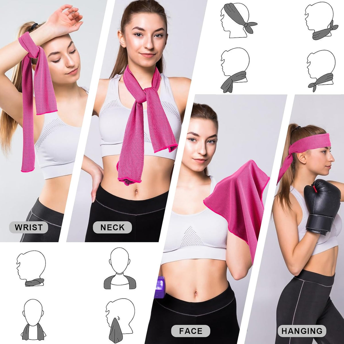 CADONO 4 Pack Cooling Towel (40