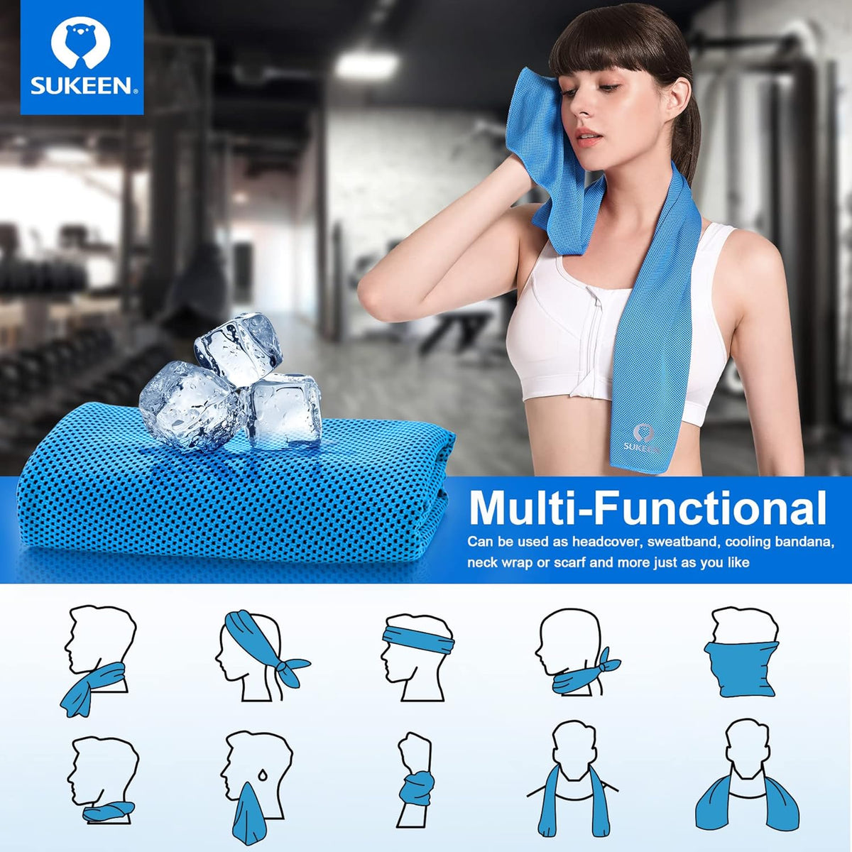 Sukeen 4 Pack Cooling Towels (40