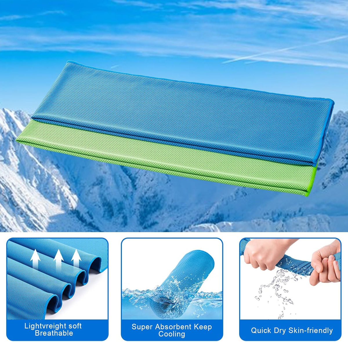 CADONO 4 Pack Cooling Towel (40