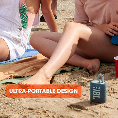 JBL Go 3 - Portable Mini Bluetooth Speaker, big audio and punchy bass, IP67 waterproof and dustproof, 5 hours of playtime, speaker for home, outdoor and travel (Red)